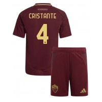 AS Roma Bryan Cristante #4 Hjemmebanesæt Børn 2024-25 Kortærmet (+ Korte bukser)